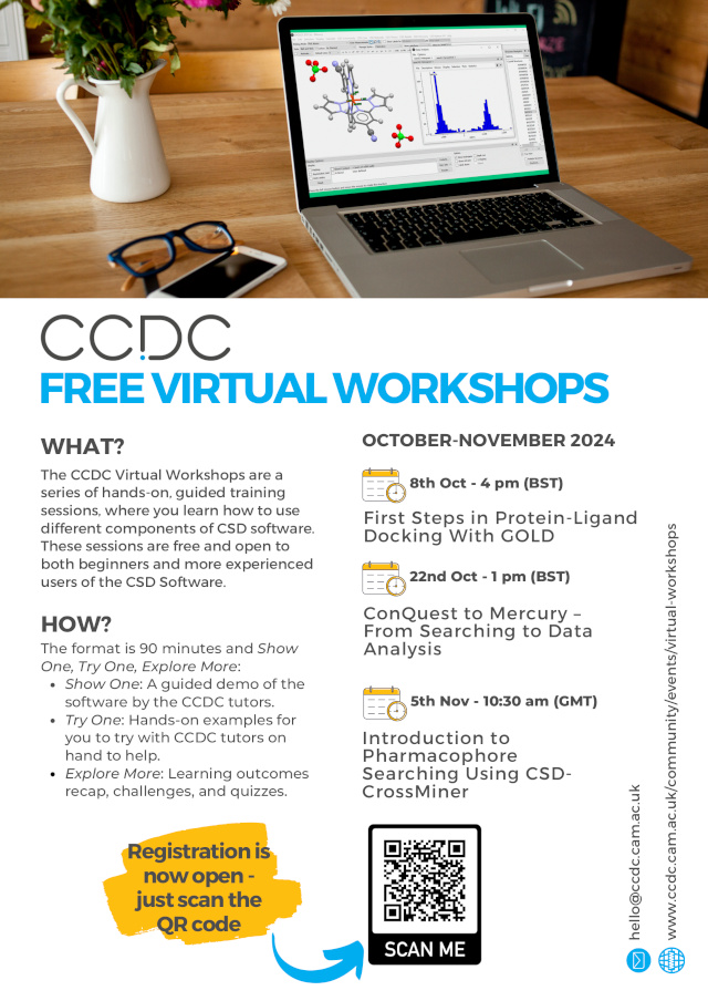 [CCDC Free Virtual Workshops - Autumn 2024]